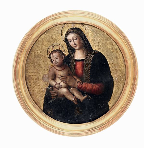 Scuola del XVI secolo Madonna con Bambino