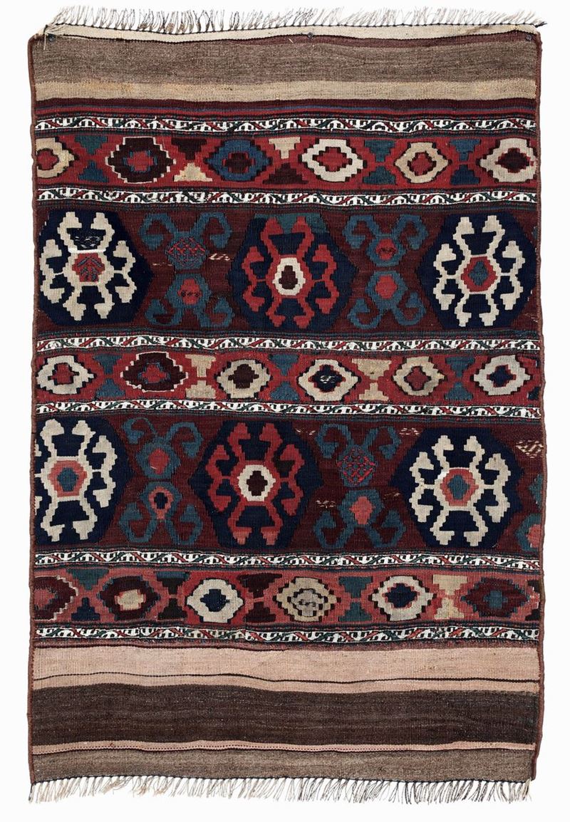 Kilim Kazak, Caucaso fine XIX secolo  - Auction Antique Carpets - Cambi Casa d'Aste