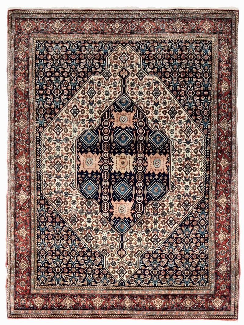 Finissimo tappeto Senneh, Persia prima metà XX secolo  - Asta Tappeti Antichi - Cambi Casa d'Aste