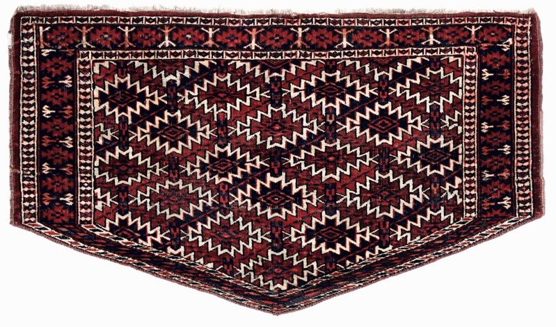 Asmalik Yomut, Turkestan occidemtale  - Auction Antique Carpets - Cambi Casa d'Aste