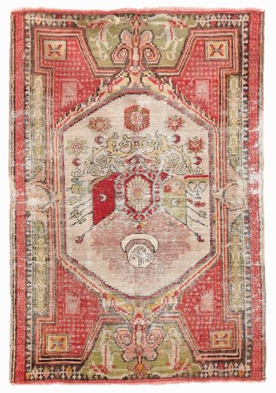 Tappeto Ghiordes, Anatolia Fine XIX Inizio XX Secolo