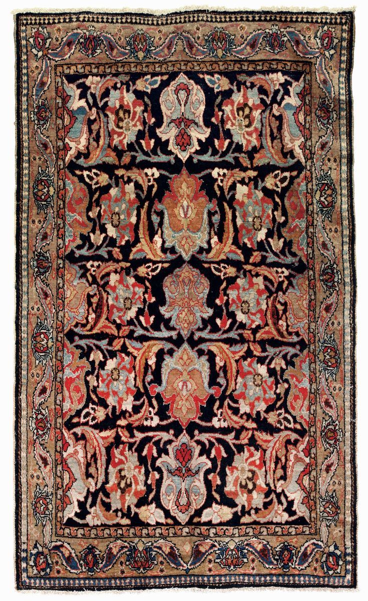Tappeto Mahal, nord ovest Persia fine XIX inizio XX secolo  - Auction Antique Carpets - Cambi Casa d'Aste