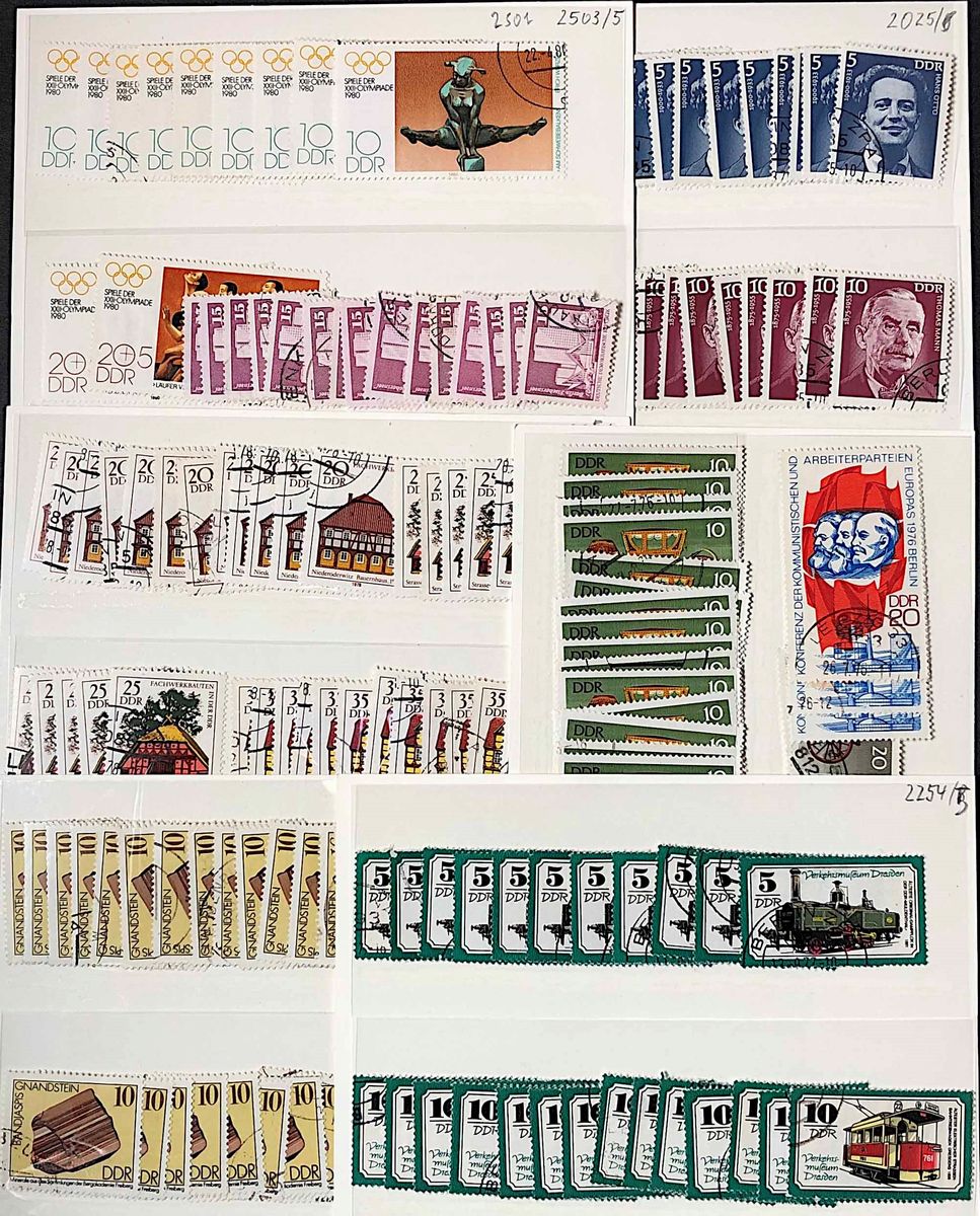1949/1980, Repubblica Democratica Tedesca, Collezione Completa Nuova.