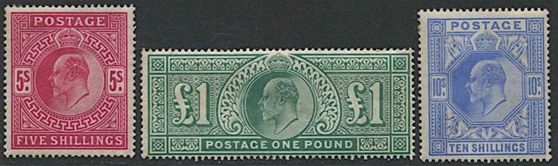 1902, Great Britain, Edward VII.  - Asta Filatelia e Storia Postale - Cambi Casa d'Aste