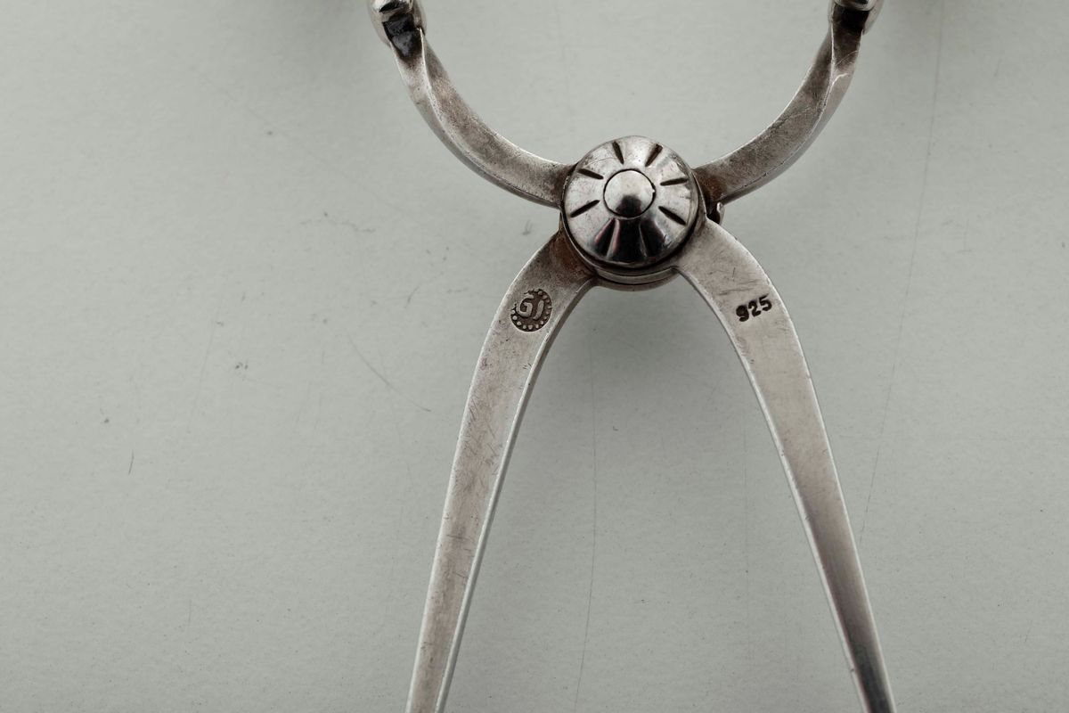 Coppia Sale e Pepe Modello 433 e Molla Zucchero Modello "blossom" in Argento Sterling. Danimarca ...