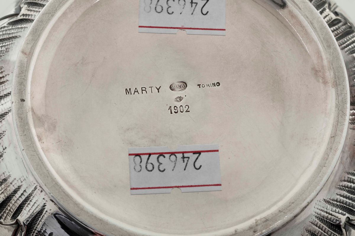 Zuccheriera in Argento. Parigi Inizio XX Secolo. G. B. Marty per L'esposizione Internazionale di ...