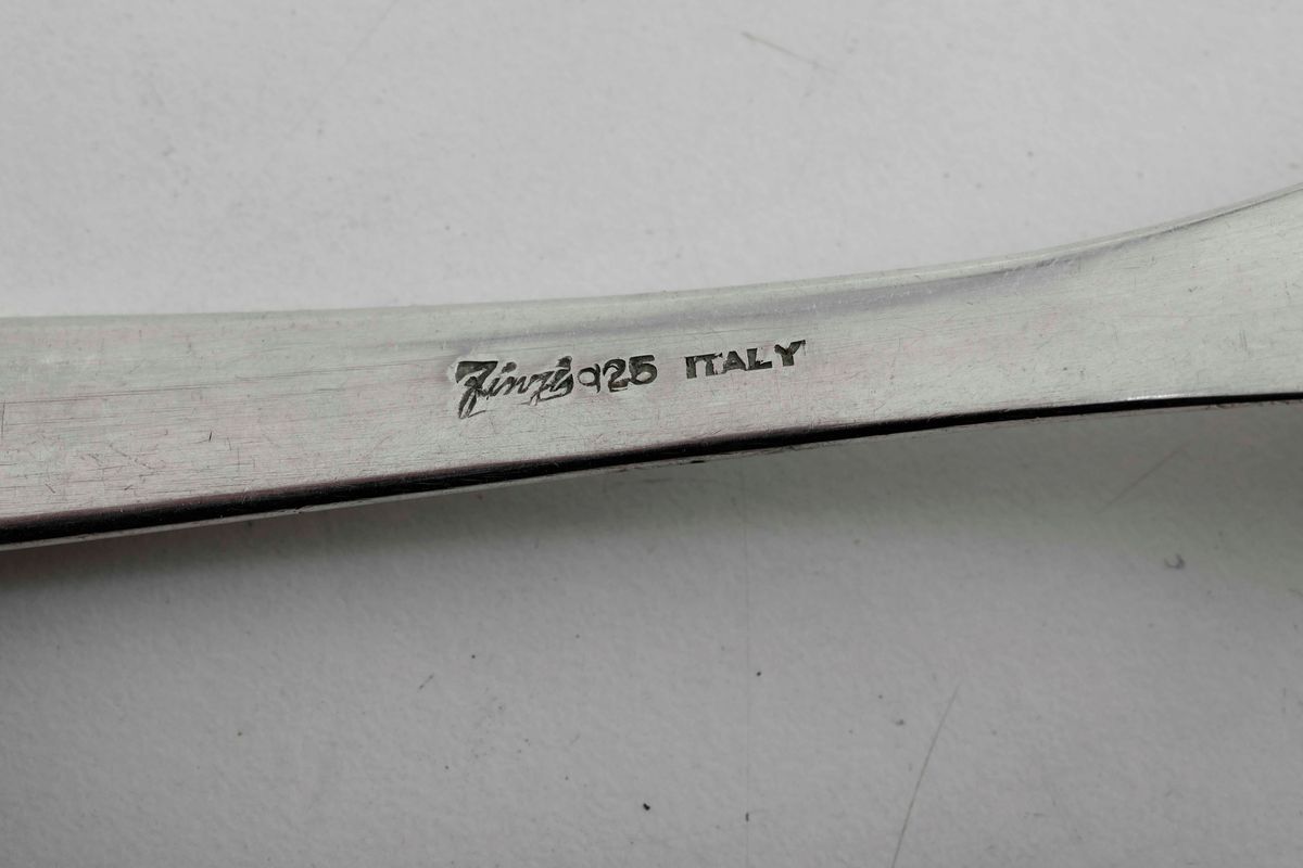 Tre Posate in Argento Sterling. Design Arrigo Finzi (1890-1973). Milano XX Secolo