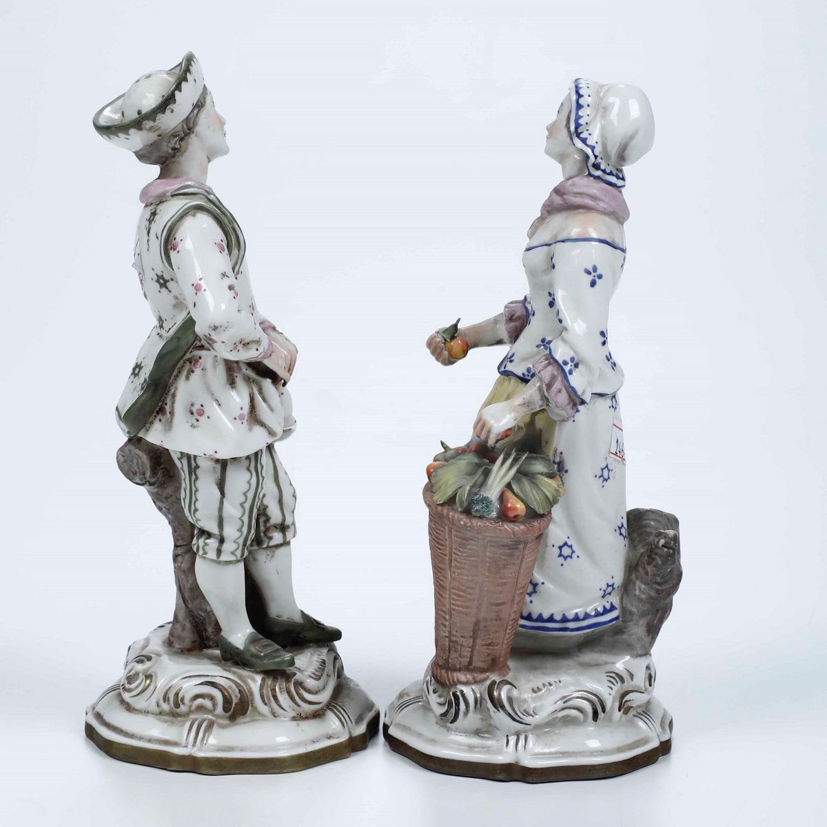 Coppia di Figurine di Venditori Ambulanti, XX Secolo