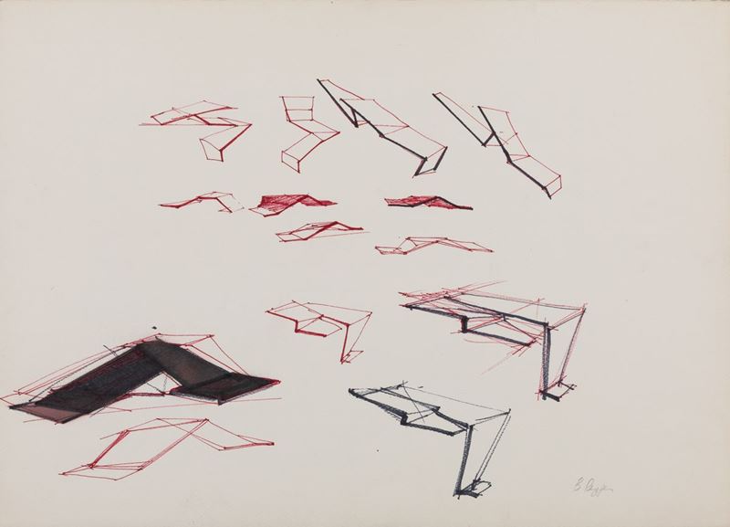 Beverly Pepper - Progetto per Tavola-sachs, 1970