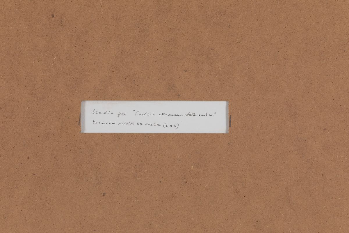 Emilio Isgrò - Studio per Codice Ottomano delle Ombre