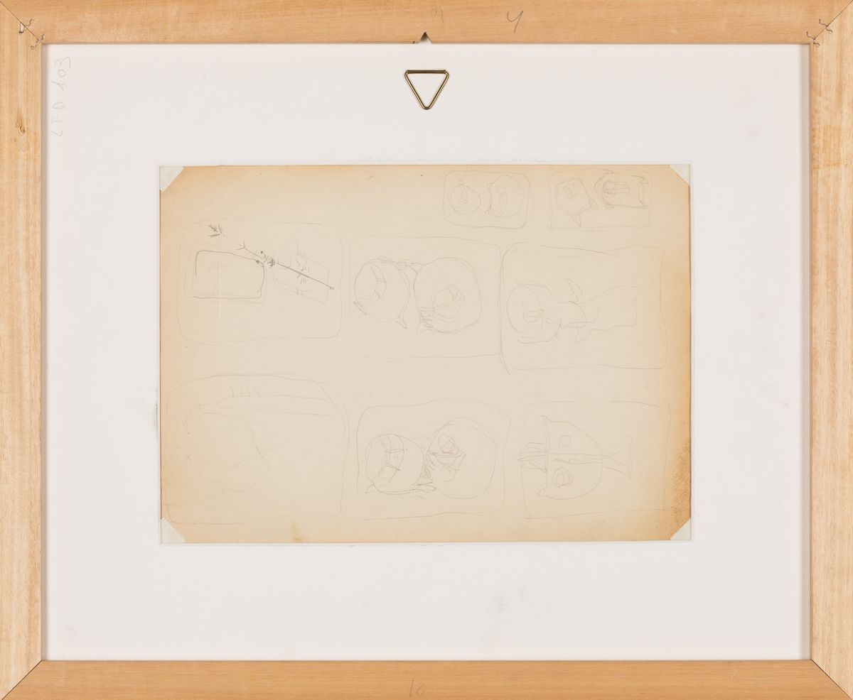 Lucio Fontana - Studi per Concetti Spaziali - Recto e Verso