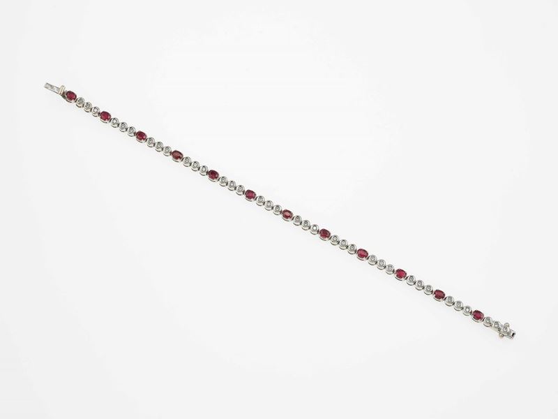 Diamond and ruby bracelet  - Auction Jewels | Cambi Time - Cambi Casa d'Aste