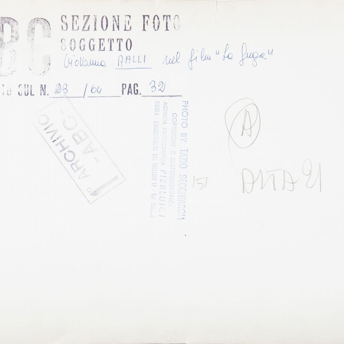 Tazio Secchiaroli - Lotto Formato da Due Fotografie