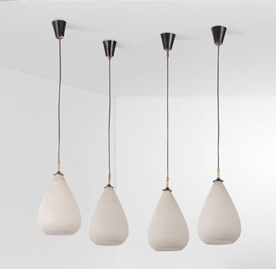Set di Quattro Lampade a Sospensione