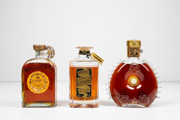 Remy Martin, Cognac Louis XIII Lepanto, Brandy de Jerez Solera Gran Reserva Speyside, Whisky 21 years old
