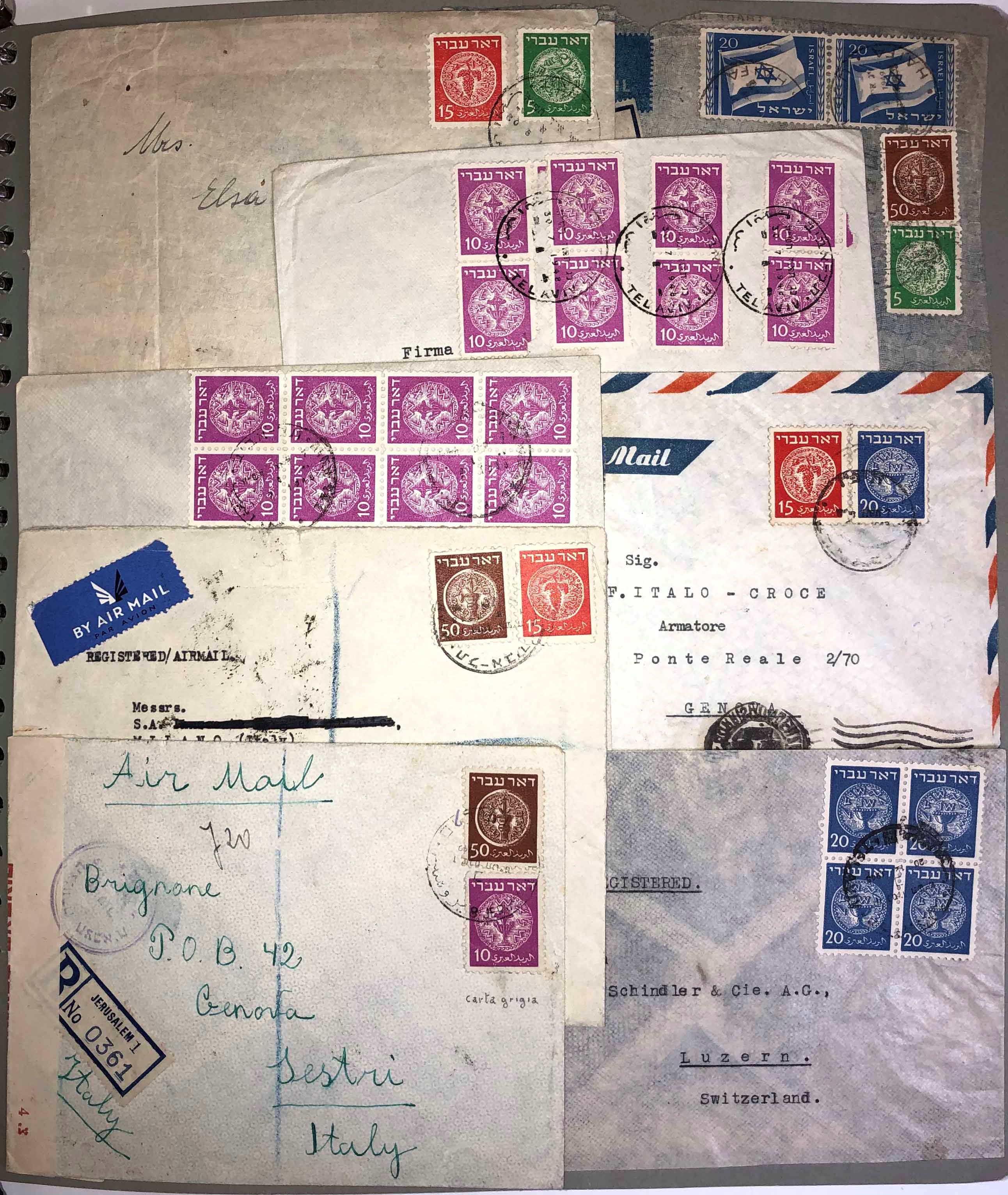 1948/1997, Israele, Centinaia di Buste Filateliche.