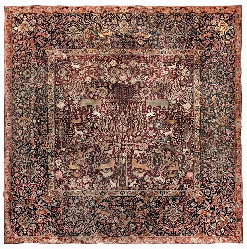 Grande tappeto India fine XIX secolo  - Auction Antique Carpets - Cambi Casa d'Aste