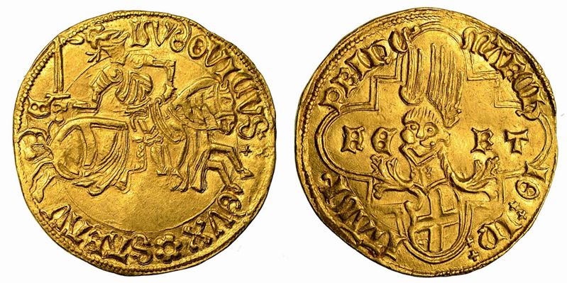 LUDOVICO I. Il Generoso (1440-1465). Ducato d'oro. Cornavin, zecchiere Giacomo Filippi.  - Auction Numismatics - Cambi Casa d'Aste