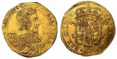 Vittorio Amedeo I. il Leone di Susa (1630-1637). Doppia s.D. Torino.