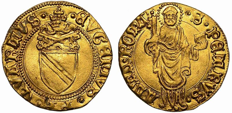 EUGENIO IV (Gabriele Condulmer), 1431–1447. Ducato (periodo teorico di emissione 1432).  - Auction Numismatics - Cambi Casa d'Aste