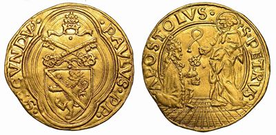 Paolo II (pietro Barbo), 1464-1471. Ducato Papale (periodo Teorico di Emissione 1464 - Zecchiere ...