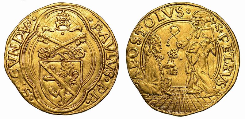 PAOLO II (Pietro Barbo), 1464-1471. Ducato papale (periodo teorico di emissione 1464 - Zecchiere Emiliano Orfini).  - Auction Numismatics - Cambi Casa d'Aste