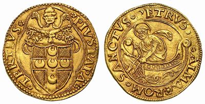 Pio III (francesco Todeschini Piccolomini), 22 Settembre - 18 Ottobre 1503. Fiorino di Camera (ze...