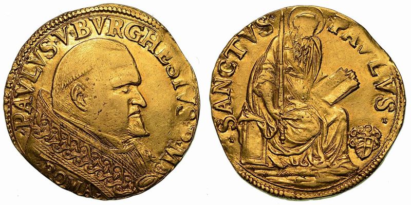 PAOLO V (Camillo Borghese), 1605-1621. Quadrupla (Zecchiere Roberto Primi - periodo teorico di emissione 1615).  - Auction Numismatics - Cambi Casa d'Aste