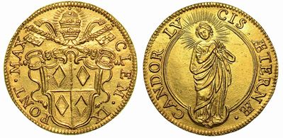 Clemente IX (giulio Rospigliosi), 1667-1669. Doppia s.D.