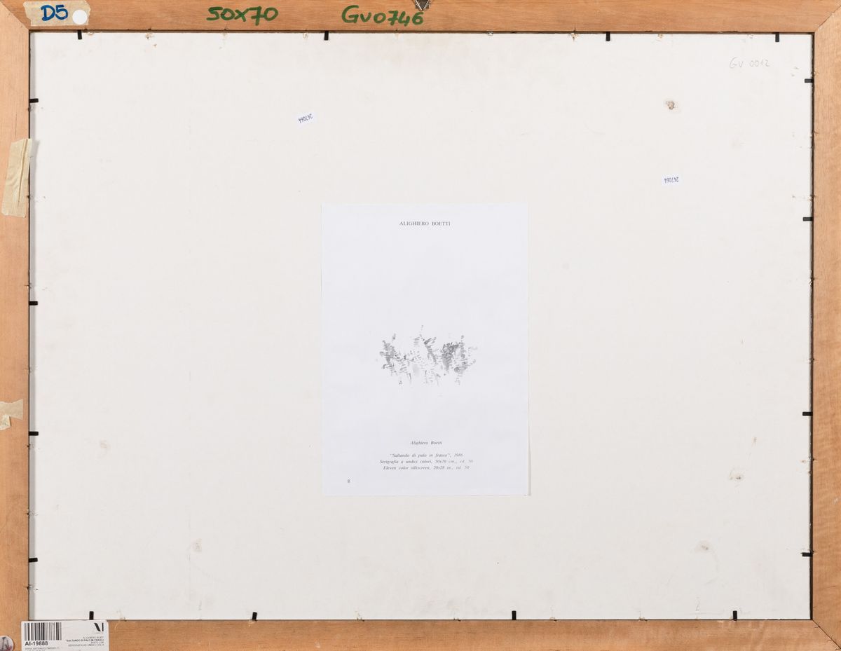Alighiero Boetti - Saltando di Palo in Frasca