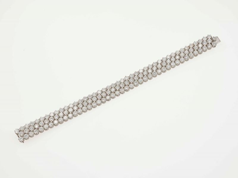 Brilliant-cut diamond bracelet  - Auction Fine Jewels - Cambi Casa d'Aste