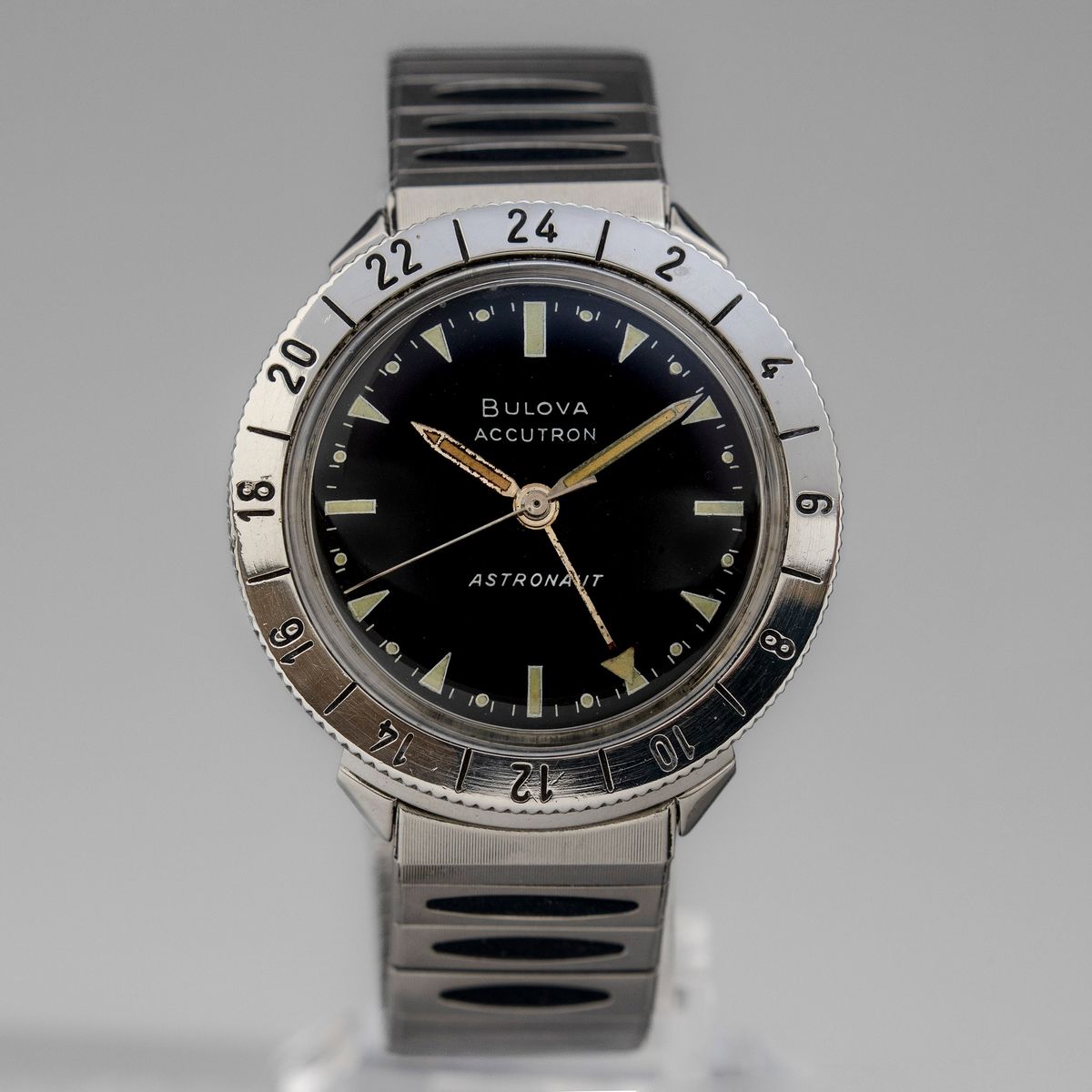Bulova - Raro Accutron Astronaut, con Cassa Rotonda in Acciaio, Movimentoal Quarzo a Diapason Ast...