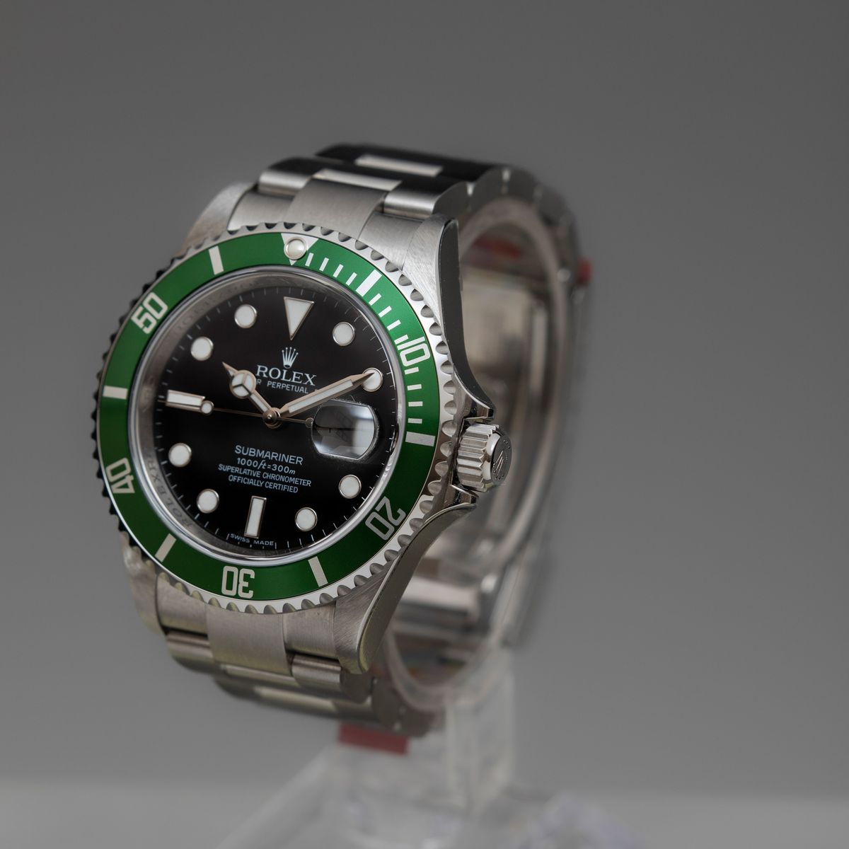 Rolex - Submariner 16610lv "ghiera Verde", 50° Anniversario Acciaio Mai Indossato con Pellicole O...