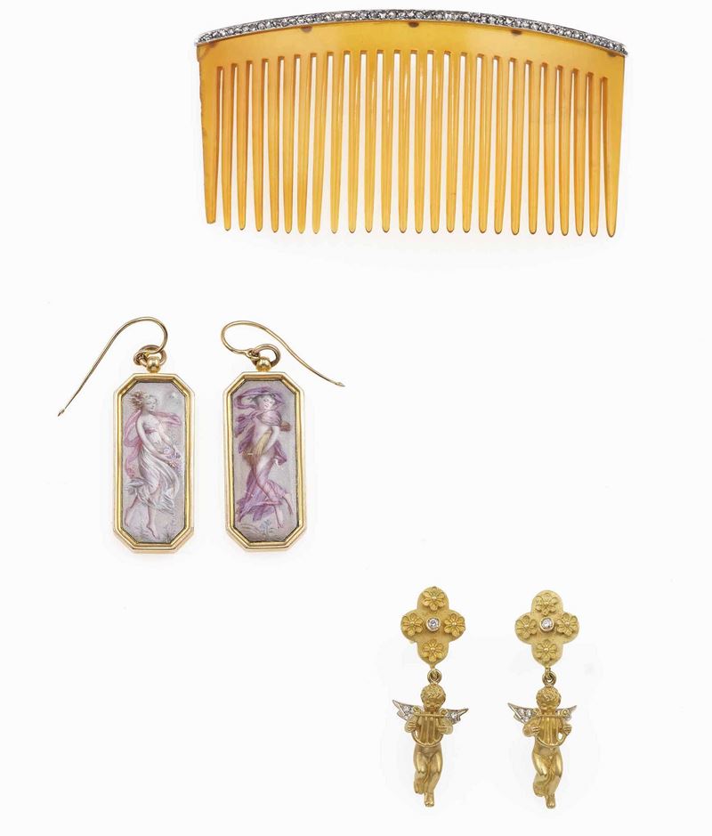 Three gold jewels  - Auction Jewels - Cambi Casa d'Aste