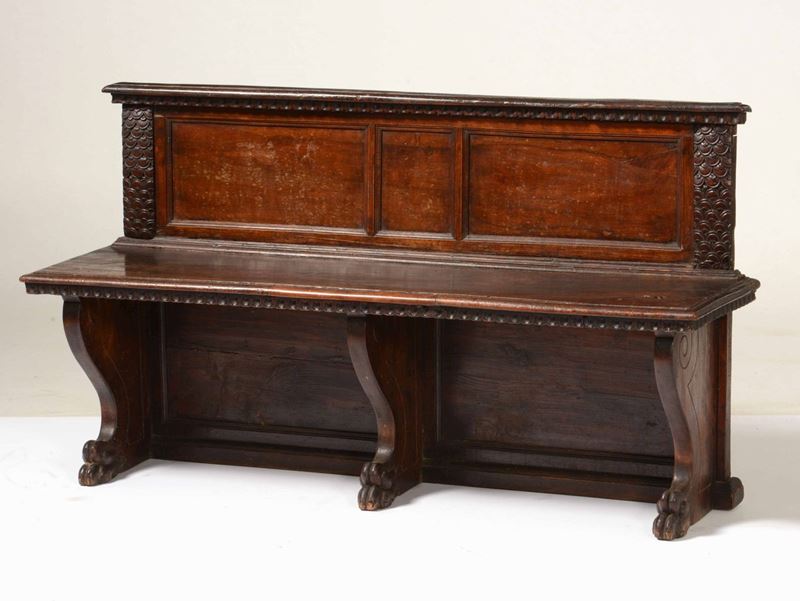 Panca in stile rinascimentale  - Asta Antiquariato Febbraio | Cambi Time - Cambi Casa d'Aste