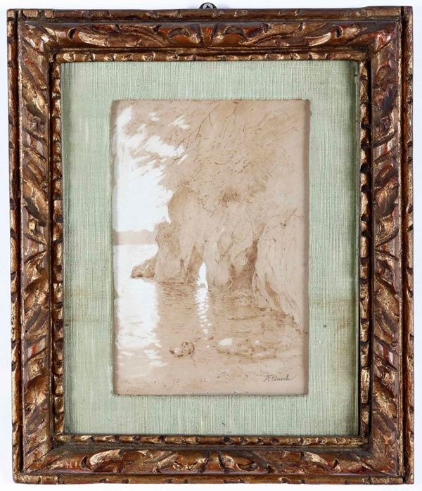 Alexander Flinsch (1834-1912) Paesaggio