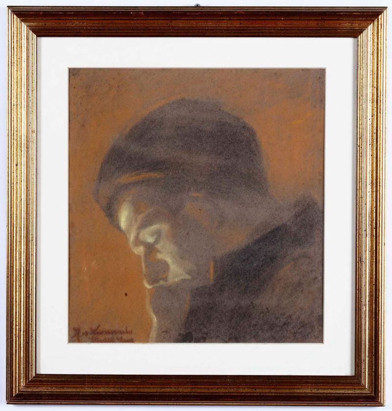 Anton Federico Leonardi (1901-1970) Testa maschile  - Auction 19th and 20th Century Paintings | Cambi Time - Cambi Casa d'Aste