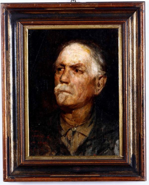 Pittore del XIX-XX secolo Ritratto maschile