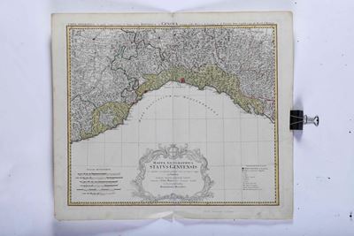 1749 Grande Carta Geografica dello Stato della Repubbluca di Genova