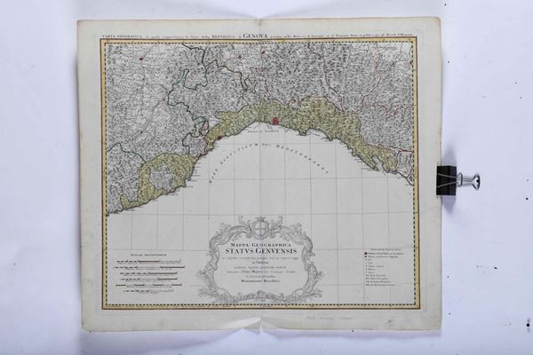 Heredi Homann - Heredi Homann, 1749 Grande carta geografica dello Stato della Repubbluca di Genova