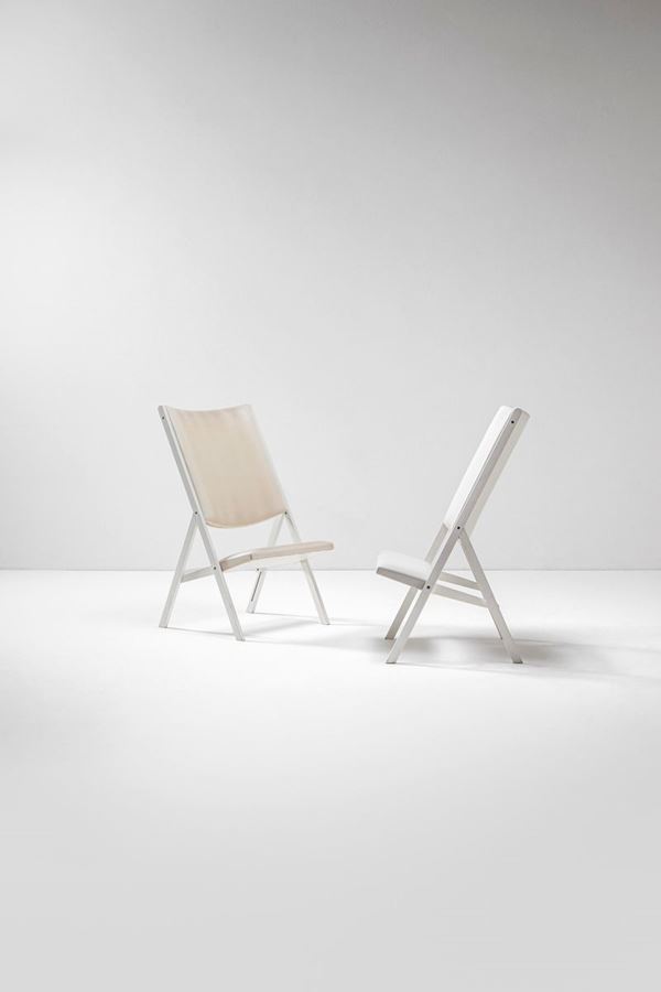 Gio Ponti - Pair of folding chairs mod. Apta