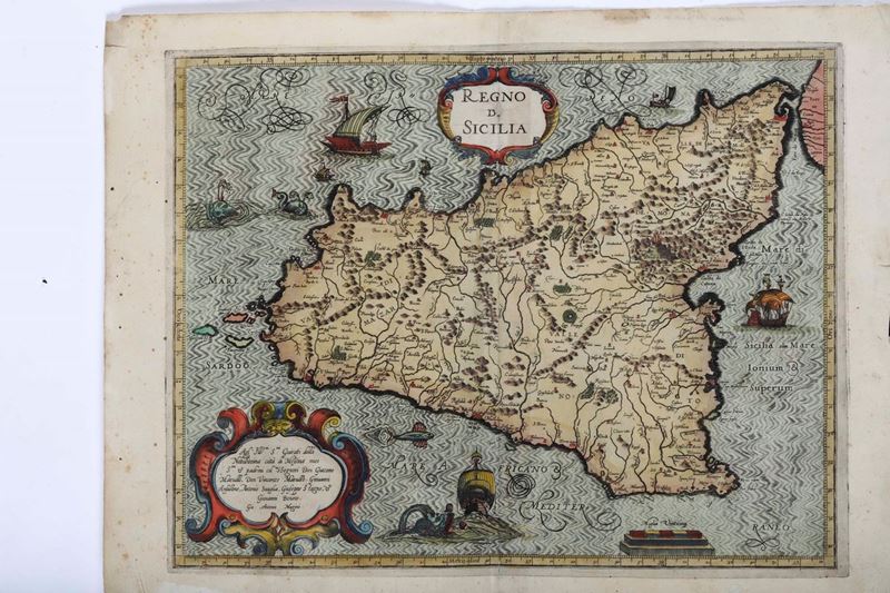 Magini, Giovanni Antonio : Regno di Sicilia, Bologna 1620-1630  - Auction Timed Auction | Antique Books, Prints, Engravings and Maps - Cambi Casa d'Aste