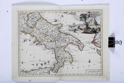 Carta Geografica del Regno di Napoli. Venezia, Fine Secolo XVIII.