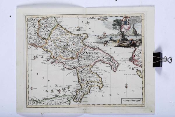Carta geografica del Regno di Napoli. Venezia, fine secolo XVIII.