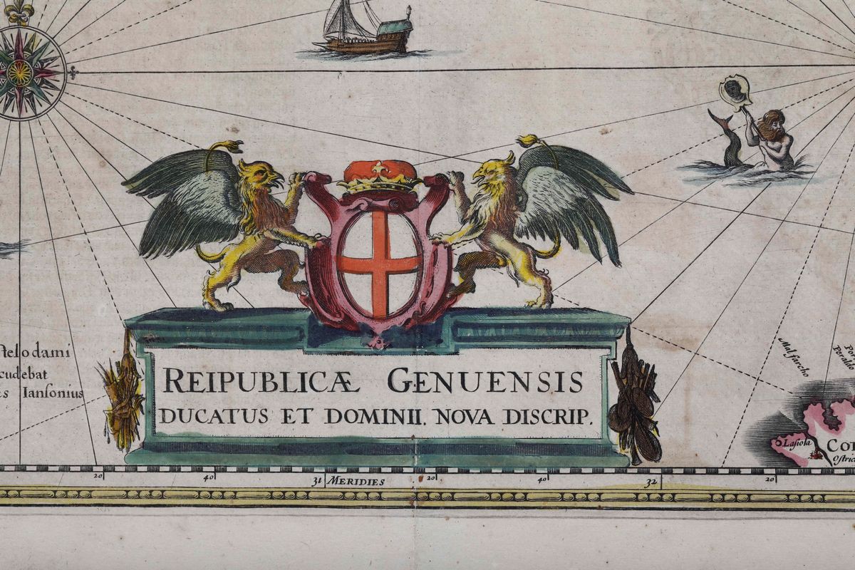 Johannes Janssonius - Republiae Genuensis Ducatis Et Domini. Nova Descriptionamsterdam, Secolo XV...