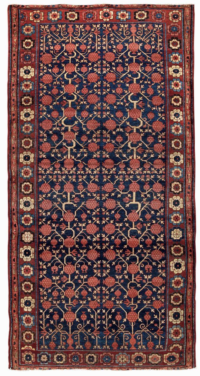 Tappeto Khotan Turkestan orientale, fine XIX secolo  - Auction Antique Carpets - Cambi Casa d'Aste