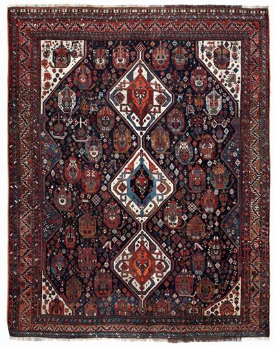 Tappeto quashqa'I, Sud Persia Fine XIX Inizio XX Secolo