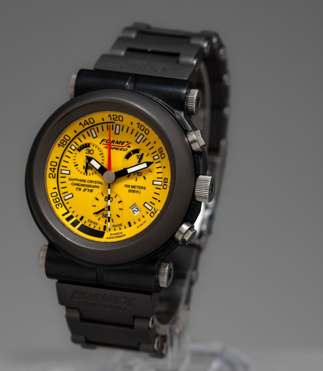 Formex - Orologio da Uomo in Titanio al Quarzo con Scatola Originale in Metallo e Cinturini di Ri...