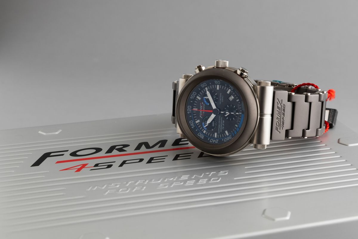 Formex - Orologio da Uomo in Titanio al Quarzo con Scatola Originale in Metallo e Cinturini di Ri...