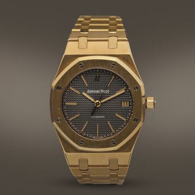 Audemars Piguet - Royal Oak Ref 14790ba in Oro Giallo 18k con Quadrante Grigio Tapisserie
